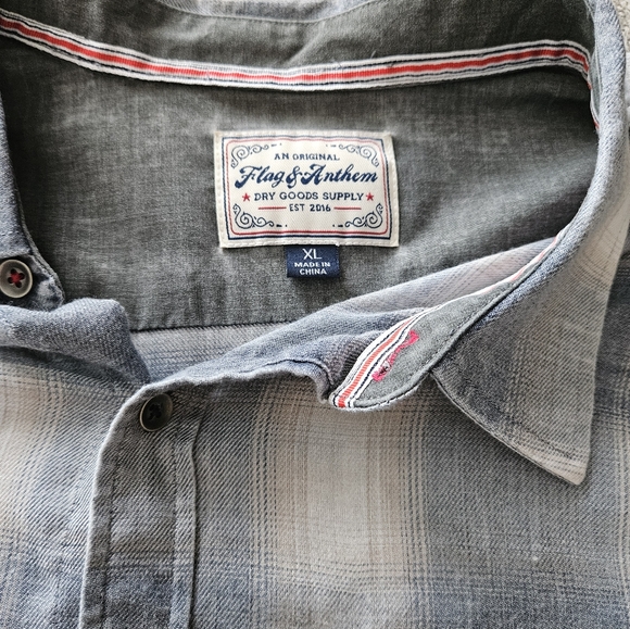 New, men's plaid button up. - Picture 2 of 2